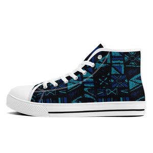 Sandwich Isles Blue Tapa Low-Top Sneakers