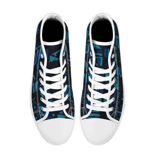 Sandwich Isles Blue Tapa Low-Top Sneakers