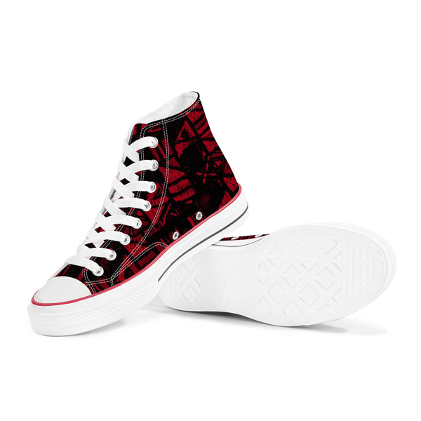 Sandwich Isles Red Tapa High-Top Sneakers