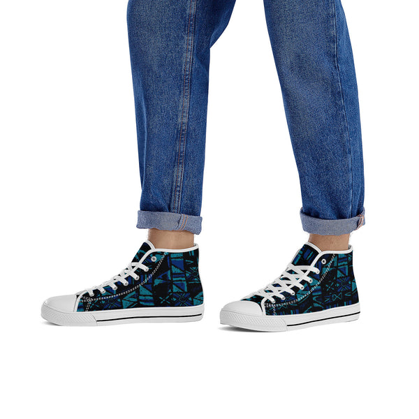 Sandwich Isles Blue Tapa Low-Top Sneakers