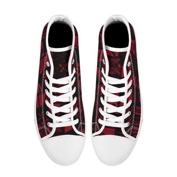 Sandwich Isles Red Tapa Low-Top Sneakers