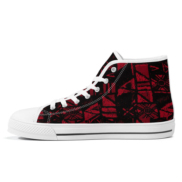 Sandwich Isles Red Tapa Low-Top Sneakers